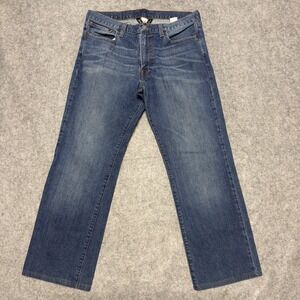 Lucky Brand American Dungarees‎ Mens Blue Medium Wash Straight Leg Jeans 32x32